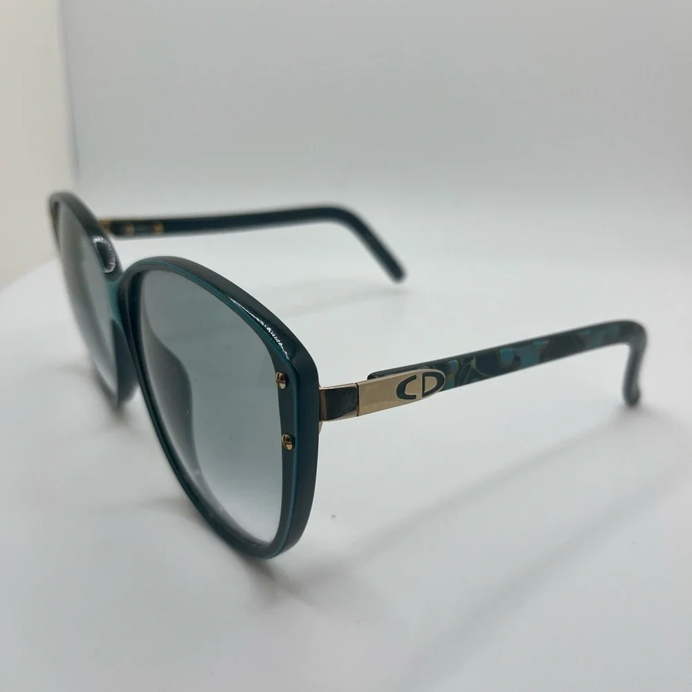 Christian Dior black and blue vintage sunglasses. Made in Germany 2277 90. - Picture 12 of 12